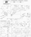 Cams Crankshaft Cylinder Engine Sump KitGaskets Lubrication Piston Group Valves Diagram and Parts List for 12J802-0861-01  Briggs and Stratton Engine